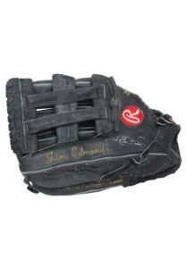 Jim Edmonds St. Louis Cardinals Game-Used & Autographed Glove