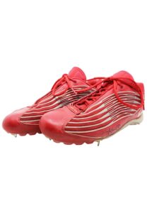 Jim Edmonds St. Louis Cardinals Game-Used & Dual-Autographed Cleats