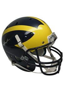 Jim Harbaugh University Of Michigan Wolverines Autographed Replica Helmet