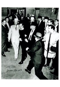 Jim Leavelle Autographed & Inscribed B&W Photo Escorting Lee Harvey Oswald