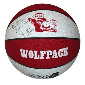 Jim Valvano NCSU Wolfpack Autographed Basketball