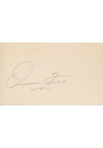 Jimmie Foxx Signed Cut