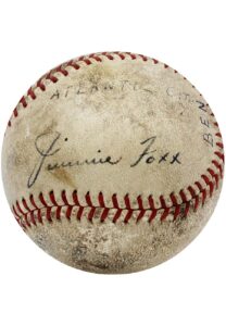 Jimmie Foxx Single-Signed Baseball