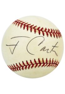 Jimmy Carter Single-Signed OAL Baseball