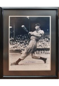 Joe DiMaggio Autographed Framed Photo