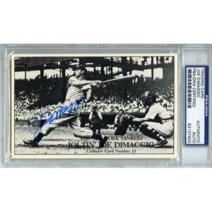 Joe DiMaggio Autographed Trading Card