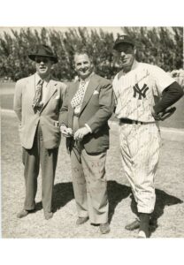 Joe DiMaggio & Dan Daniel Autographed Photo