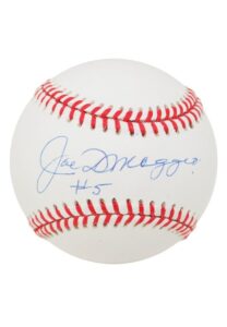 Joe DiMaggio, Dom DiMaggio Single Signed Baseballs & Signed Photos