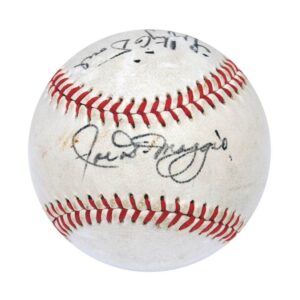 Joe DiMaggio & Lefty O’Doul Autographed Baseball