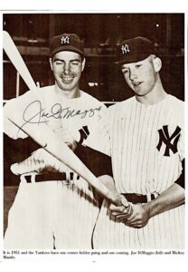 Joe DiMaggio New York Yankees Dual-Signed 8×10 B&W Photo