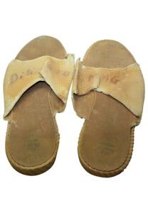 Joe DiMaggio New York Yankees Player-Worn Shower Sandles