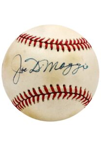 Joe DiMaggio NY Yankees Single-Signed OAL Baseball