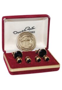 Joe DiMaggio Personally Worn Cufflink Set & Monogrammed Cross Pen