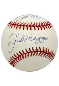 Joe DiMaggio & Phil Rizzuto Dual-Signed & Inscribed “Only Man To Pinch Hit For Joe DiMaggio” Baseball