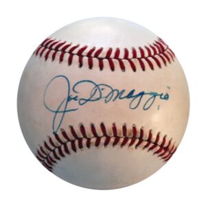 Joe Dimaggio Single Signed Baseball