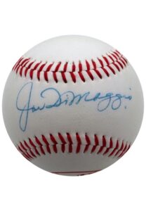 Joe DiMaggio Single-Signed Baseball