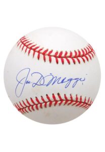 Joe DiMaggio Single-Signed Baseball