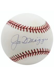 Joe DiMaggio Single-Signed OAL Baseball