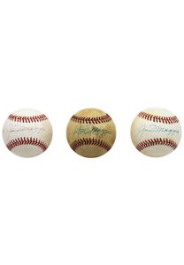 Joe DiMaggio Single-Signed OAL Baseballs