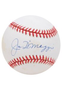 Joe DiMaggio & Ted Williams Single-Signed Baseballs