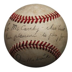 Joe “Ducky” Medwick Single-Signed Baseball