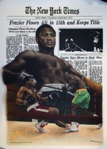 Joe Frazier Autographed Canvas Posters