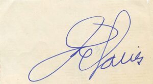 Joe Louis Autographed Cut