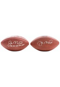 Joe Montana San Francisco 49ers Autographed Footballs