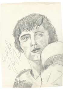 Joe Namath Autographed Rendering