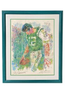 Joe Namath & LeRoy Neiman Signed Poster