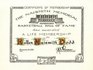 John Bunn Autographed Naismith Award