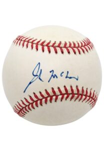 John McCain Single-Signed ONL Baseball