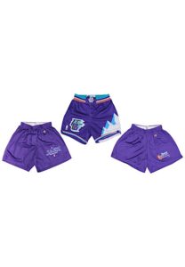 John Stockton Utah Jazz Game-Used Shorts & Two Pairs Of Practice Shorts