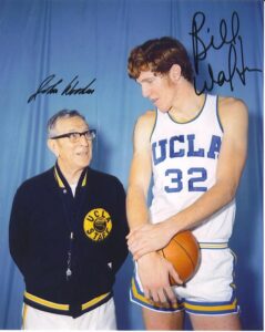 John Wooden and Bill Walton Autographed 8×10 Signed Photo