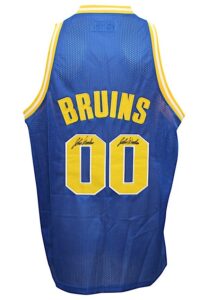 John Wooden UCLA Bruins Quadruple-Signed Replica Jersey