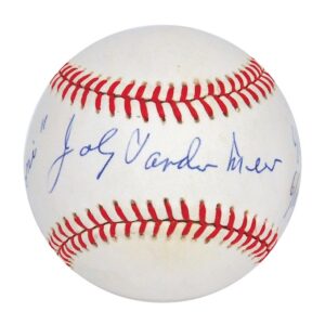 Johnny Vander Meer and Carl Pohlad Single Signed Baseballs