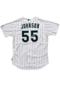 Josh Johnson Florida Marlins Game-Issued & Autographed Home Jersey