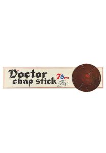 Julius “Dr. J” Erving 76ers “Doctor Chap Stick” Autographed Display