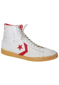 Julius “Dr. J” Erving Game-Used & Autographed Sneaker