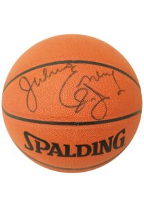 Julius Erving Single-Signed Spalding Basketball