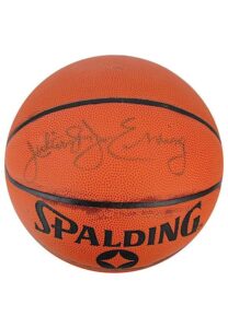 Julius Erving Single-Signed Spalding Basketball