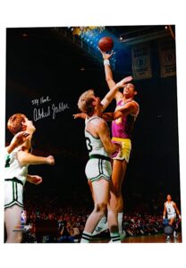 Kareem Abdul-Jabbar Autographed & Inscribed “Sky Hook” Oversized Photo