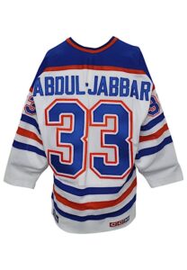 Kareem Abdul-Jabbar Edmonton Oilers Customized Jersey