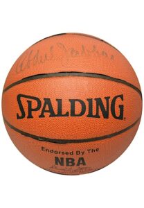 Kareem Abdul-Jabbar Single-Signed Basketball