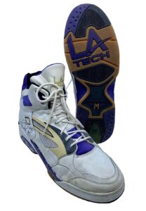 Karl Malone Utah Jazz Game-Used & Signed Shoes & Wristbands