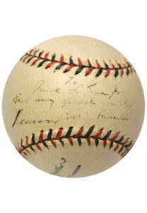 Kenesaw Mountain Landis Single-Signed ONL Baseball