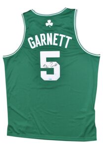 Kevin Garnett Boston Celtics Autographed Replica Road Jersey