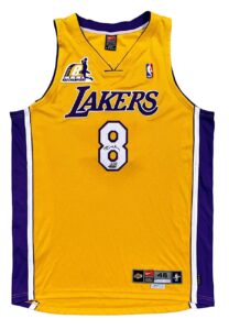 Kobe Bryant 2000 NBA Champs LA Lakers Signed Jersey