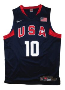 Kobe Bryant Autographed 2008 Team USA Road Jersey