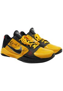 Kobe Bryant Dual-Signed Nike Zoom Kobe 5 “Bruce Lee” Shoes Gifted To Personal Bodyguard